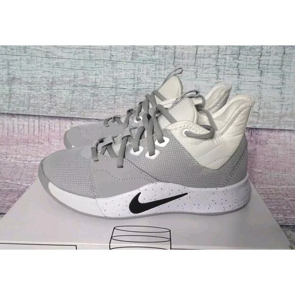 Nike PG 3 TB Unisex 'Wolf Grey' Basketball Shoes - Men's 5 Women's 6.5 - NEW